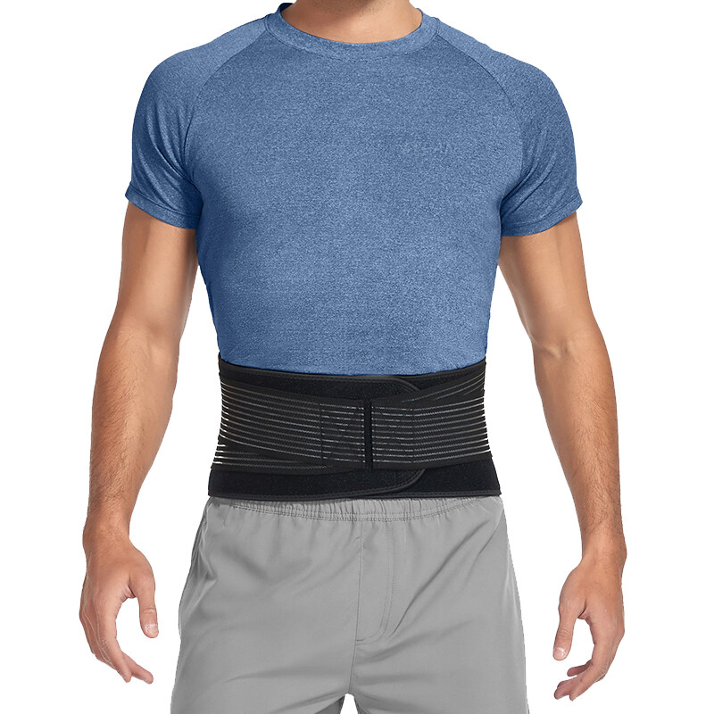 Lumbar Support Breathable Back Brace Lower Waist Back Belt Straps Pain Relief
