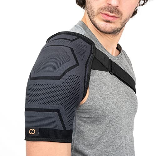 Shoulder Compression Brace for Pain Relief | PowerKnit Support for Rotator Cuff