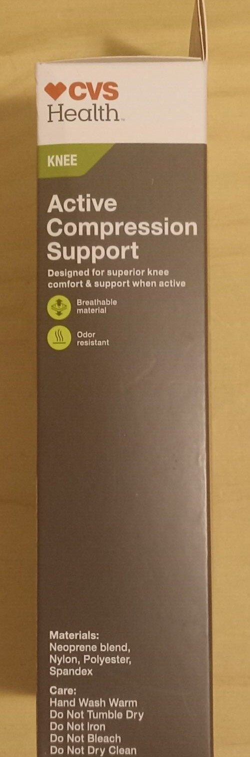 CVS Health Active Compression Knee Support Breathable Material Size XL