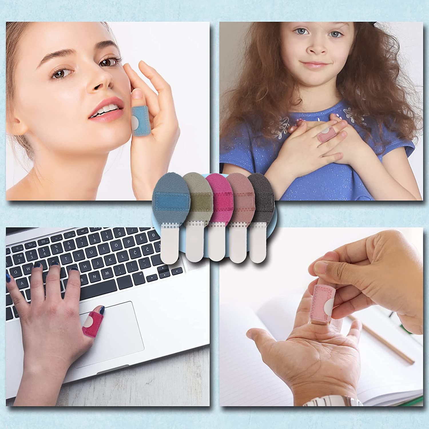 “Ultimate Finger Support Kit: 5 Single Strap Finger Splints for Trigger Finger R