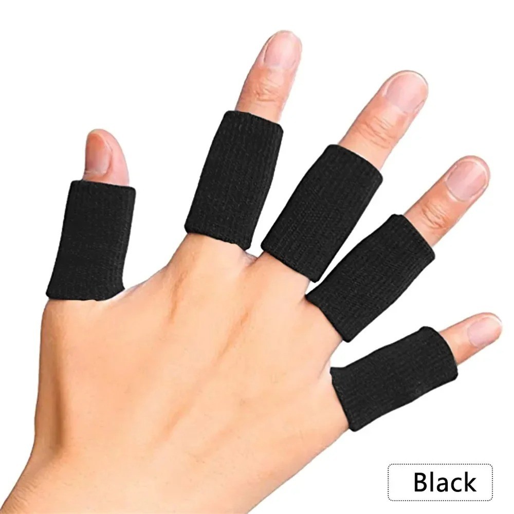 10PCS Finger Support Sleeves Thumb Brace Sports Compression Protector Gloves
