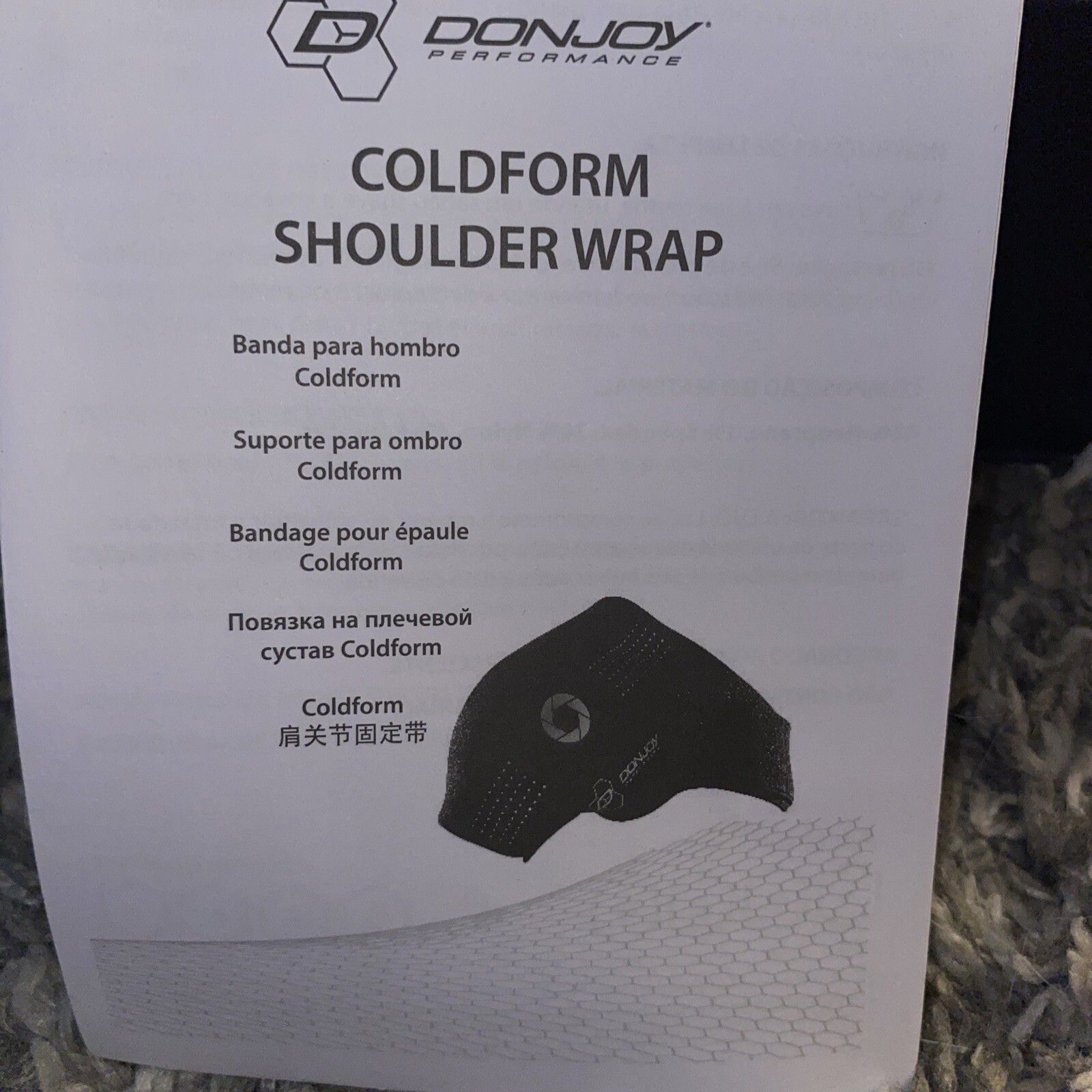 🔥 DonJoy Performance Coldform Hot/Cold Therapy; Shoulder Compression Wrap