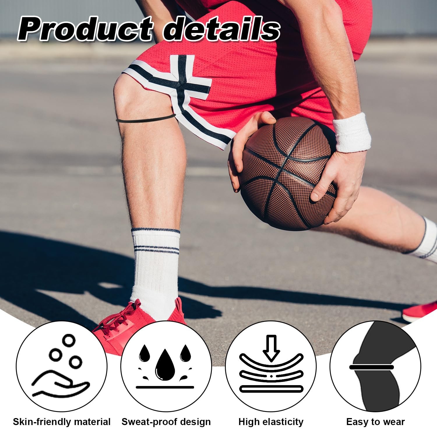 Versatile 2-Pack Patellar Tendon Support Straps – Perfect for Sports Enthusiasts