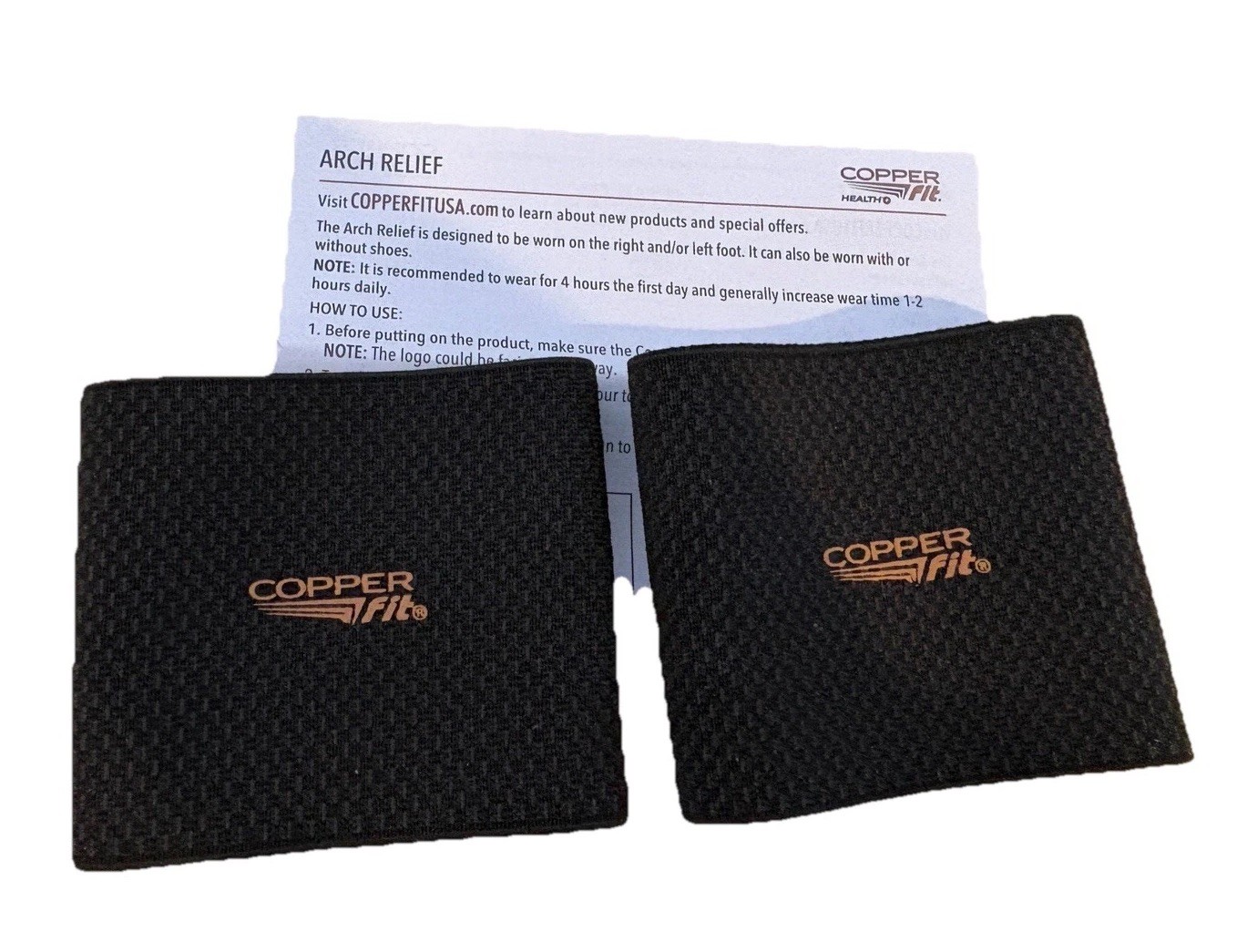 COPPER FIT WORK GEAR ARCH RELIEF COMPRESSION BANDS – NEW Healing – Swelling Pain