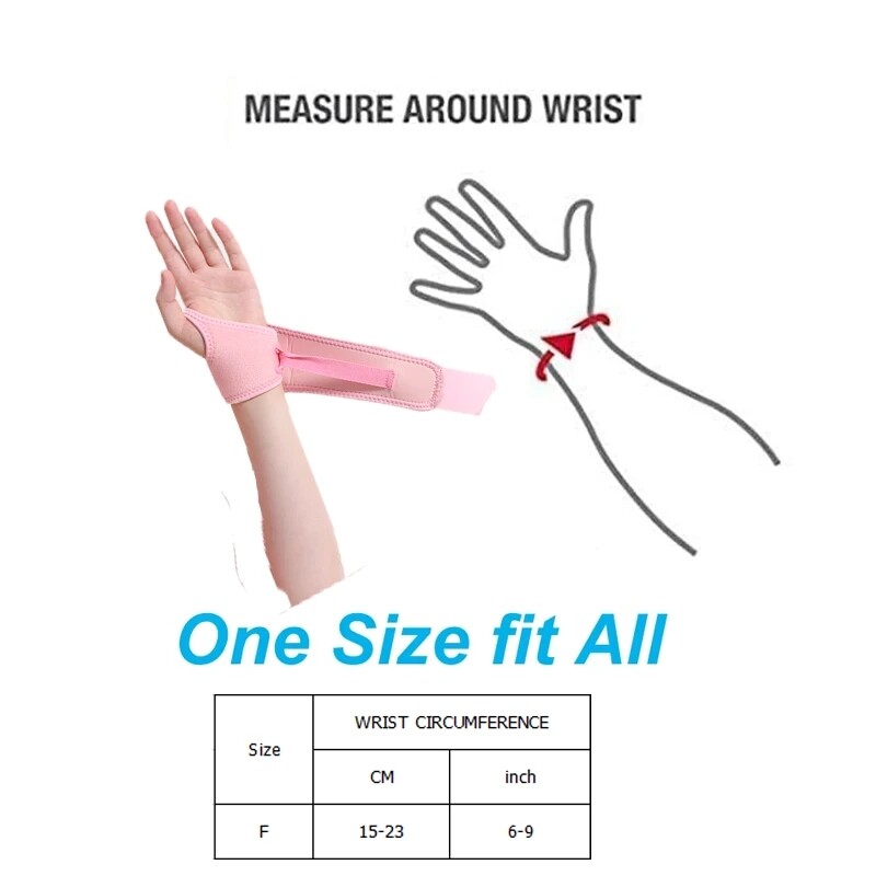 Womens Adjustable Wristband Carpal Tunnel Brace Wrist Support Wrist Bandage Wrap