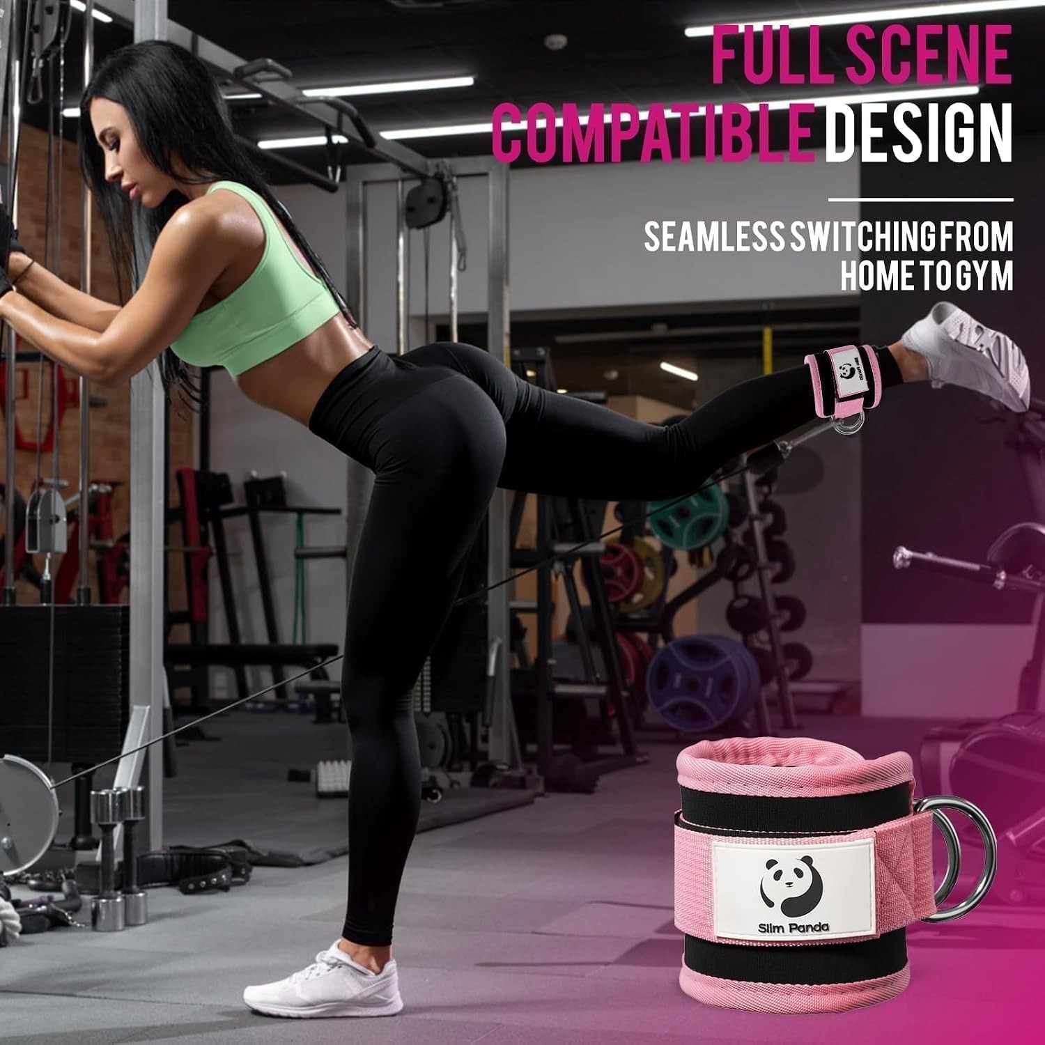 Durable Adjustable Ankle Strap for Cable Machine – Glute & Leg Day Essential