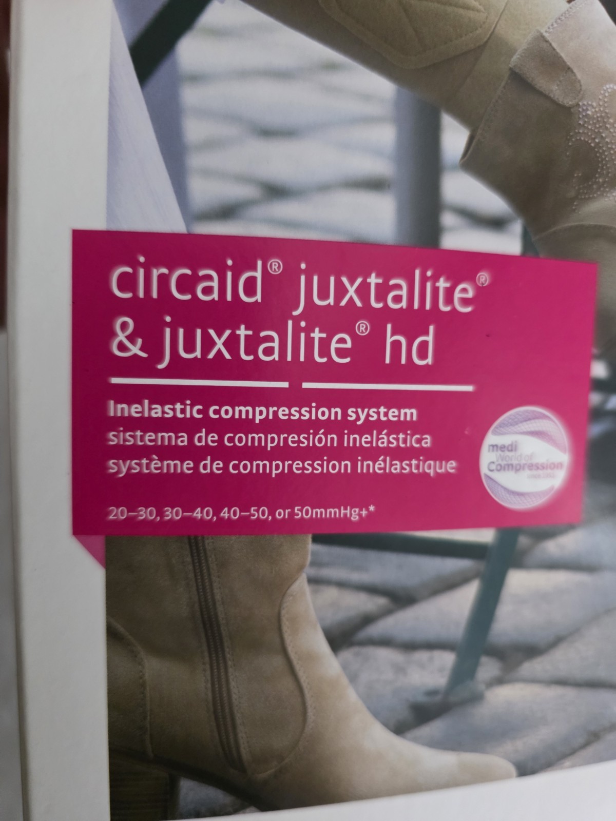 Medi Circaid Juxtalite Lower Leg Compression System MISSING BLACK SOCK Medium
