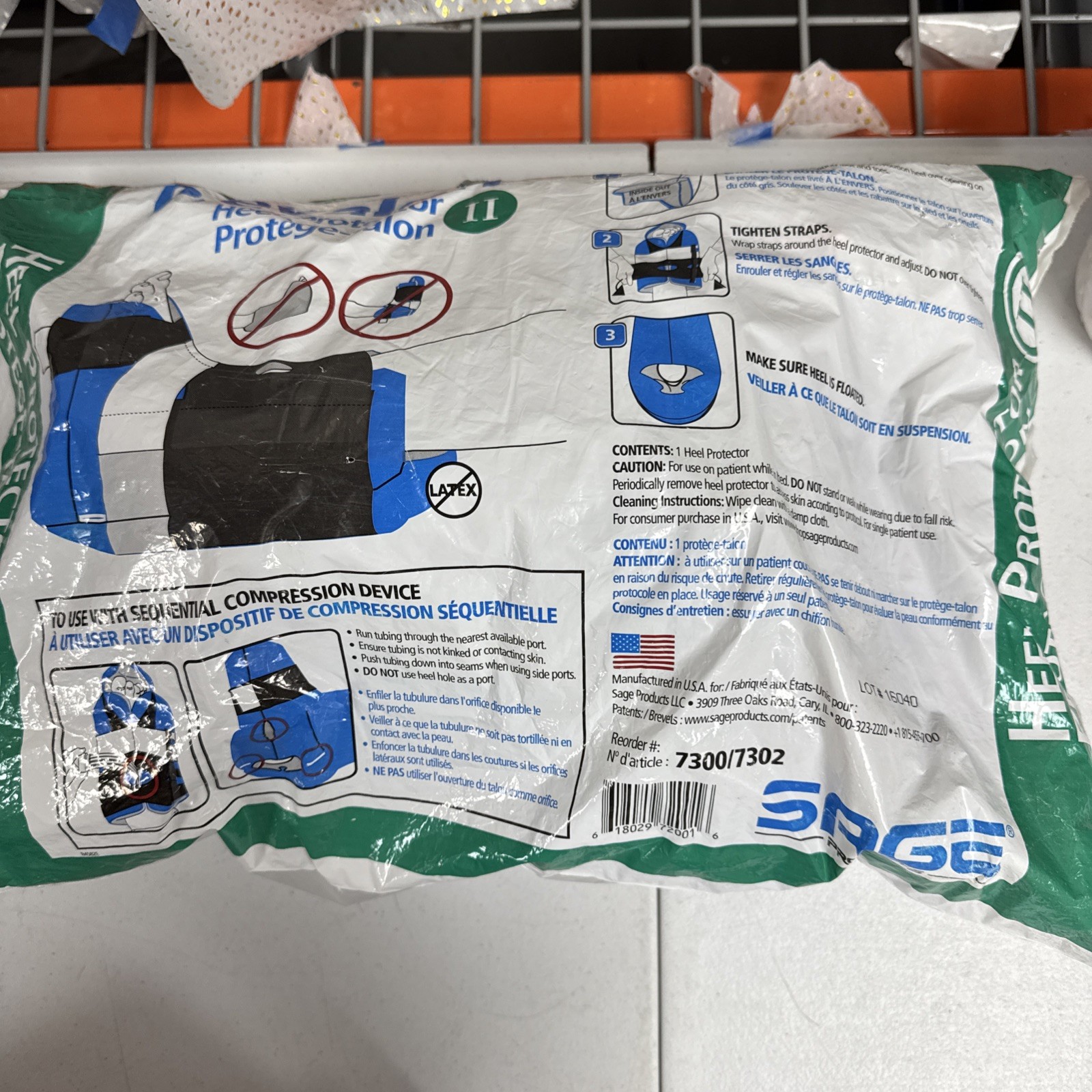 NEW Prevalon Heel Protector II 7300 by Sage Sealed In Bag Foot Ankle Leg