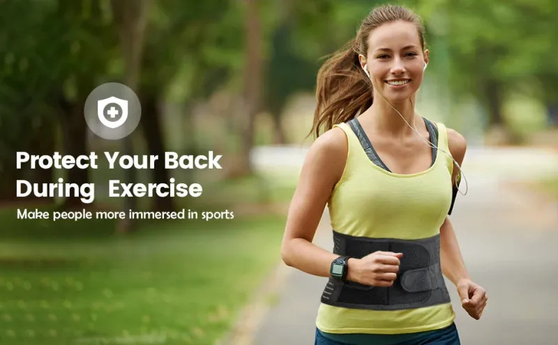 Adjustable Lower Back Brace Lumbar Support Waist Belt for Men & Women