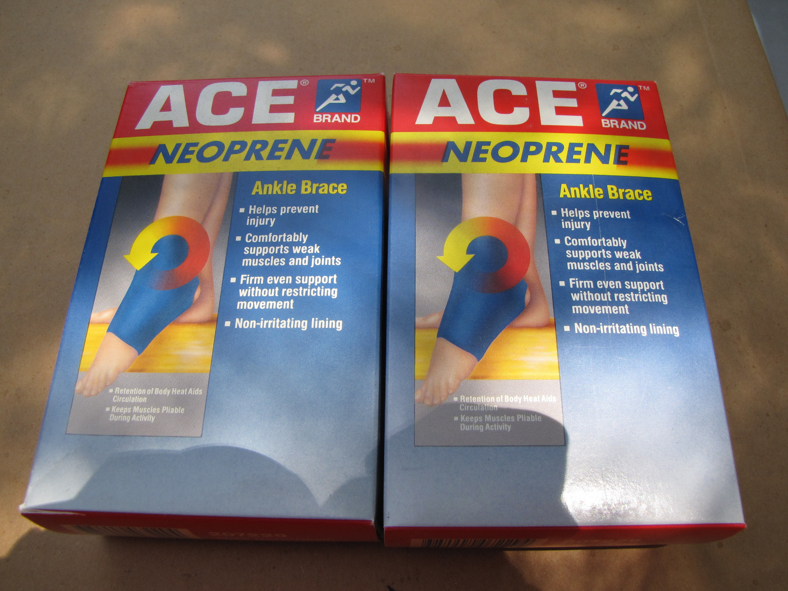 2 LOT OF Ace Ankle Brace Neoprene SMALL 7″-8″ FREE SHIPPING 207229