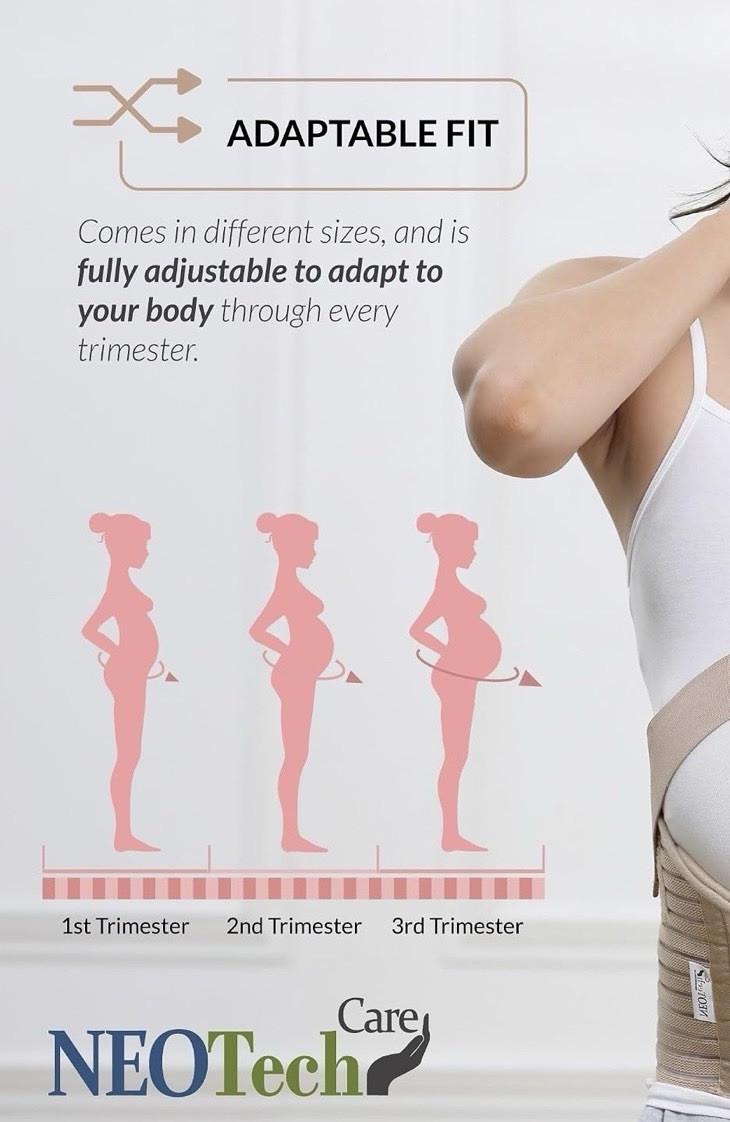 Neotech Care Maternity Pregnancy Support Belt/Brace Back, Abdomen, Belly Band M