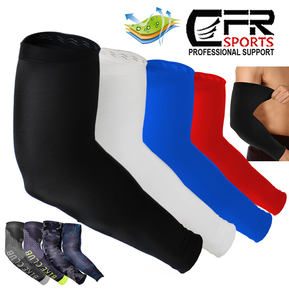 Elbow Support Cooling Arm Sleeves Cover Basketball Golf Sport UV Sun Protection