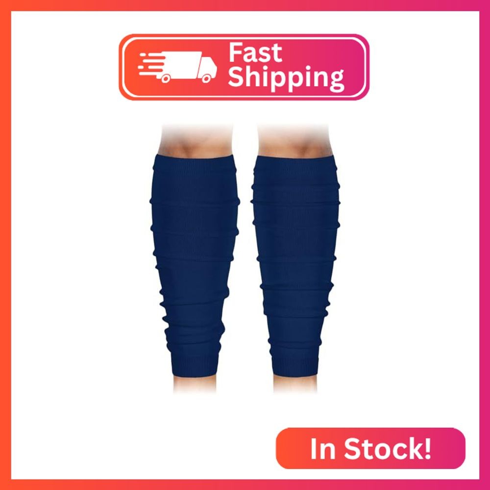 SLEEFS Football Leg Sleeves [1 Pair – Adult – Navy Blue] – For Adult & Youth – C