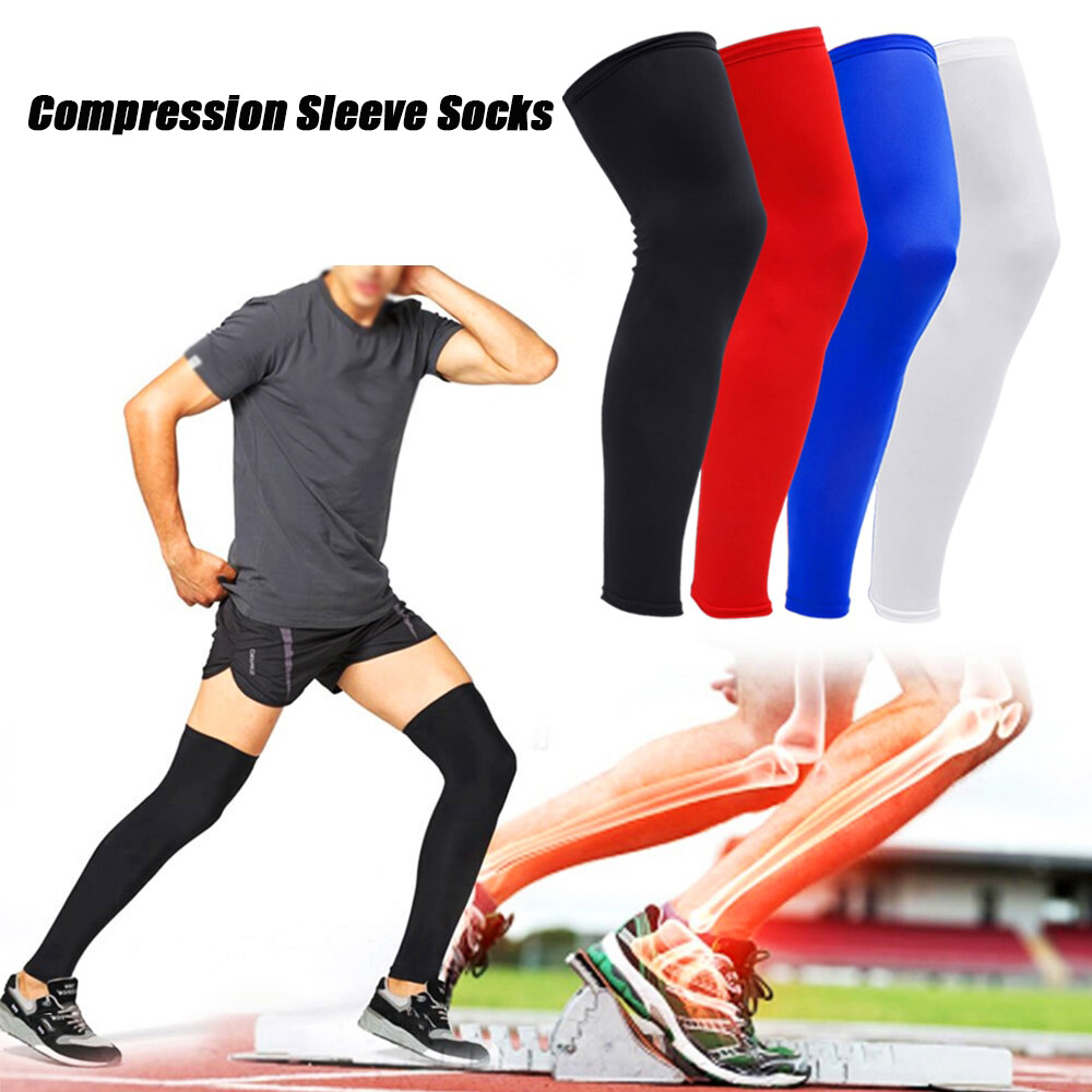 Thigh High Compression Sleeve Socks Leg Pain Relief Knee Brace Support Men Women