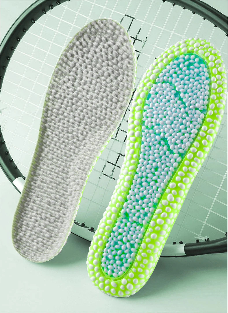 TPU Sports Insoles Soft Elastic Shock-absorbing Breathable Soles Pad Sweat-absor