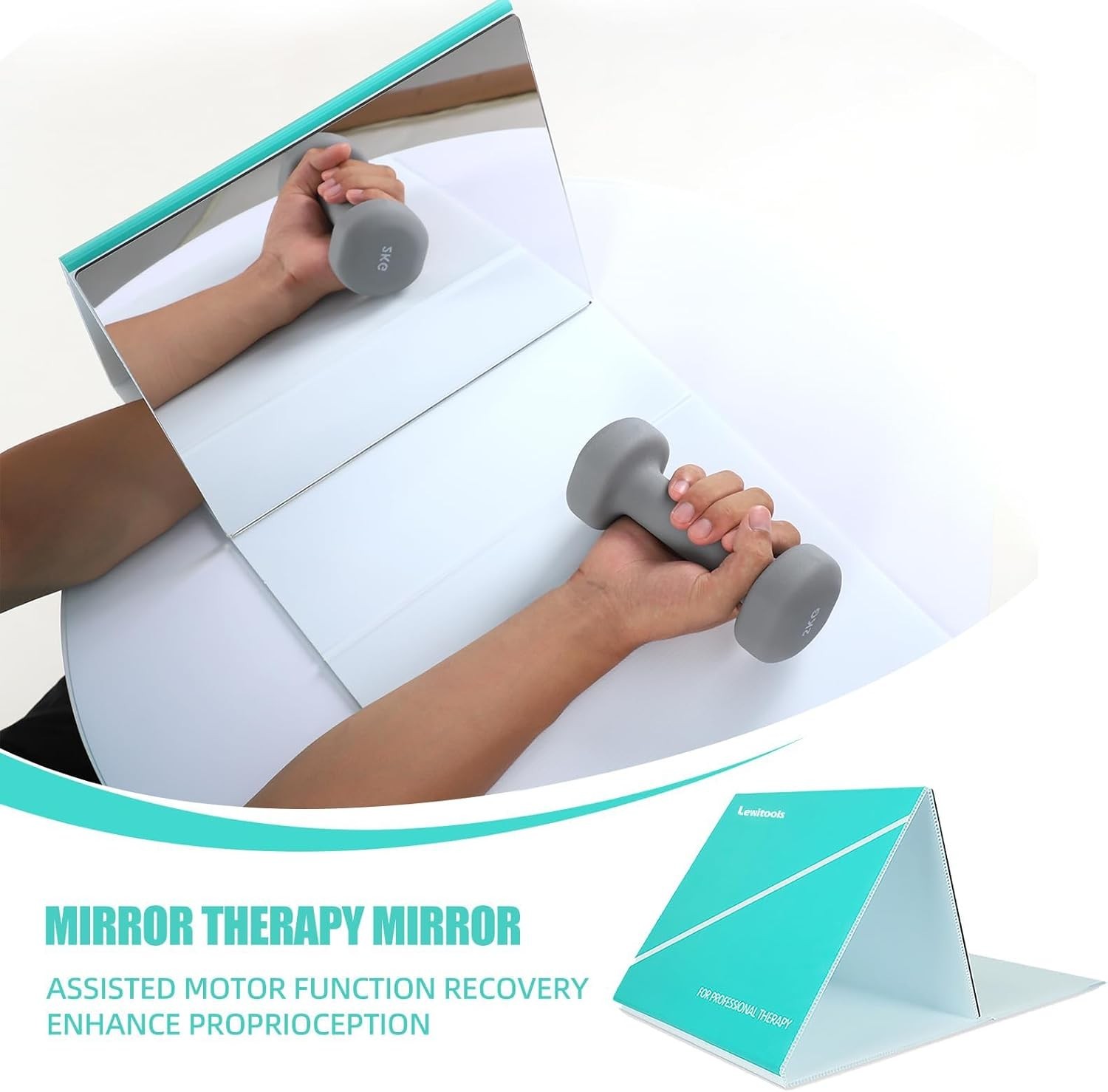 Lightweight Folding Mirror Therapy Box for Effective Hand & Arm Rehabilitation