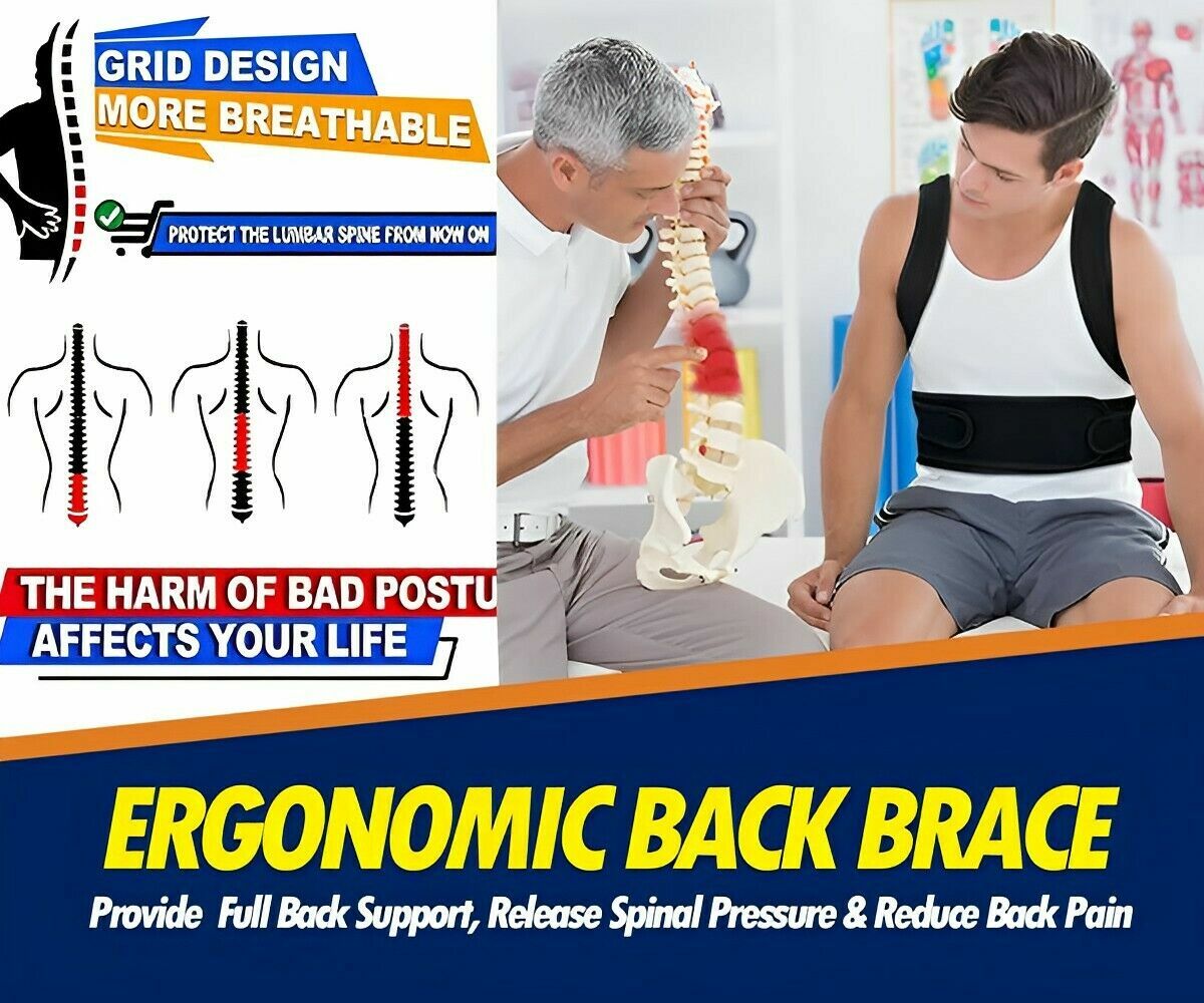 2025 Corset Posture Correct Reduce Back Lumbar Shoulder Pain Back Support Office