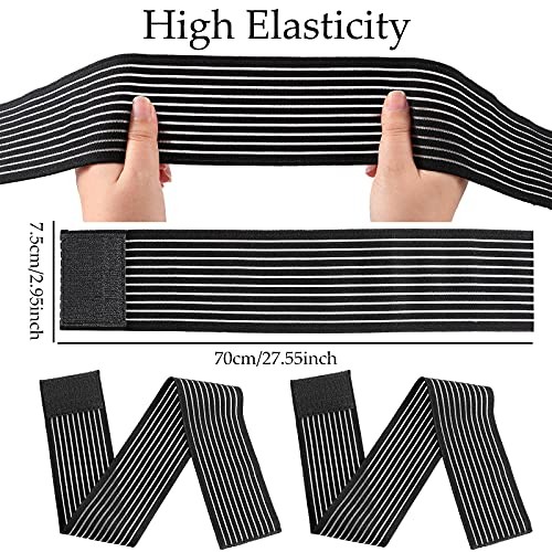 Syhood Pieces Compression Leg Wraps Bandage Adjustable Ankle,28 Inches 70 cm 4