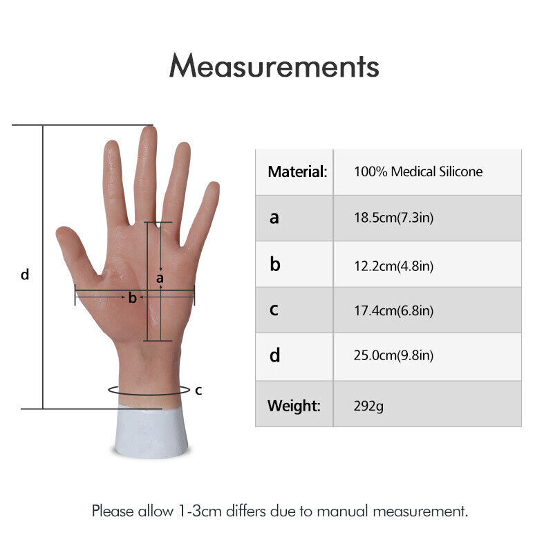 KnowU Silicone Female Gloves High Simulation Crossdresser Hand Cover Scars