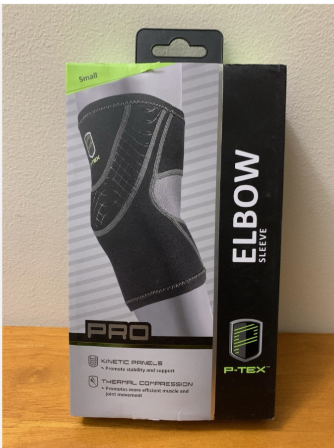 P-TEX ** PRO ELBOW SLEEVE** ” P-TEXE200“ **BLACK **NEW**Sz Small
