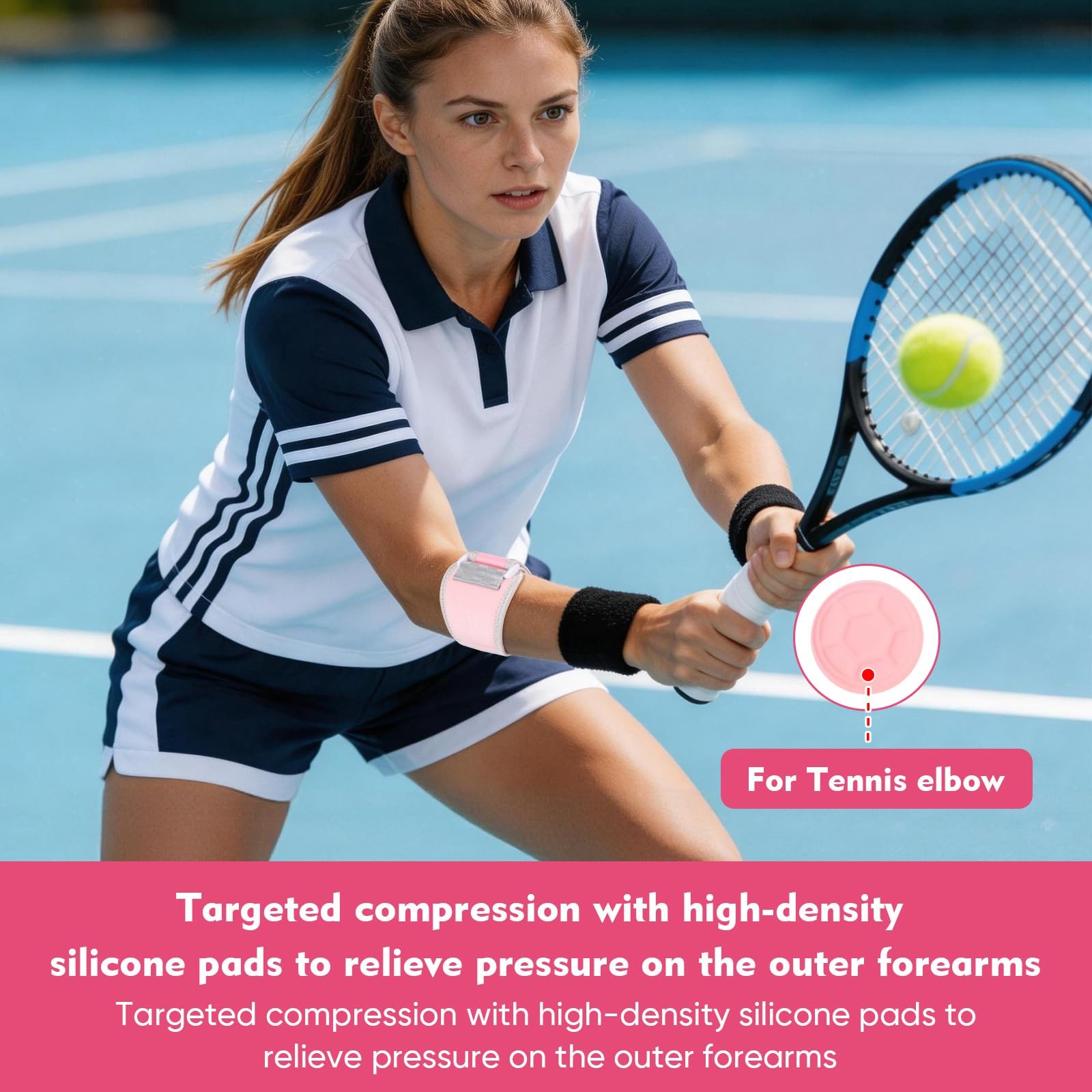 Elbow Brace for Women, Tennis Elbow & Golfers Elbow, Support with Dual Compre…