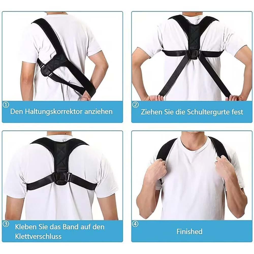 HipierFx Posture Corrector for Women Neck Shoulder Back Pain one size, Black