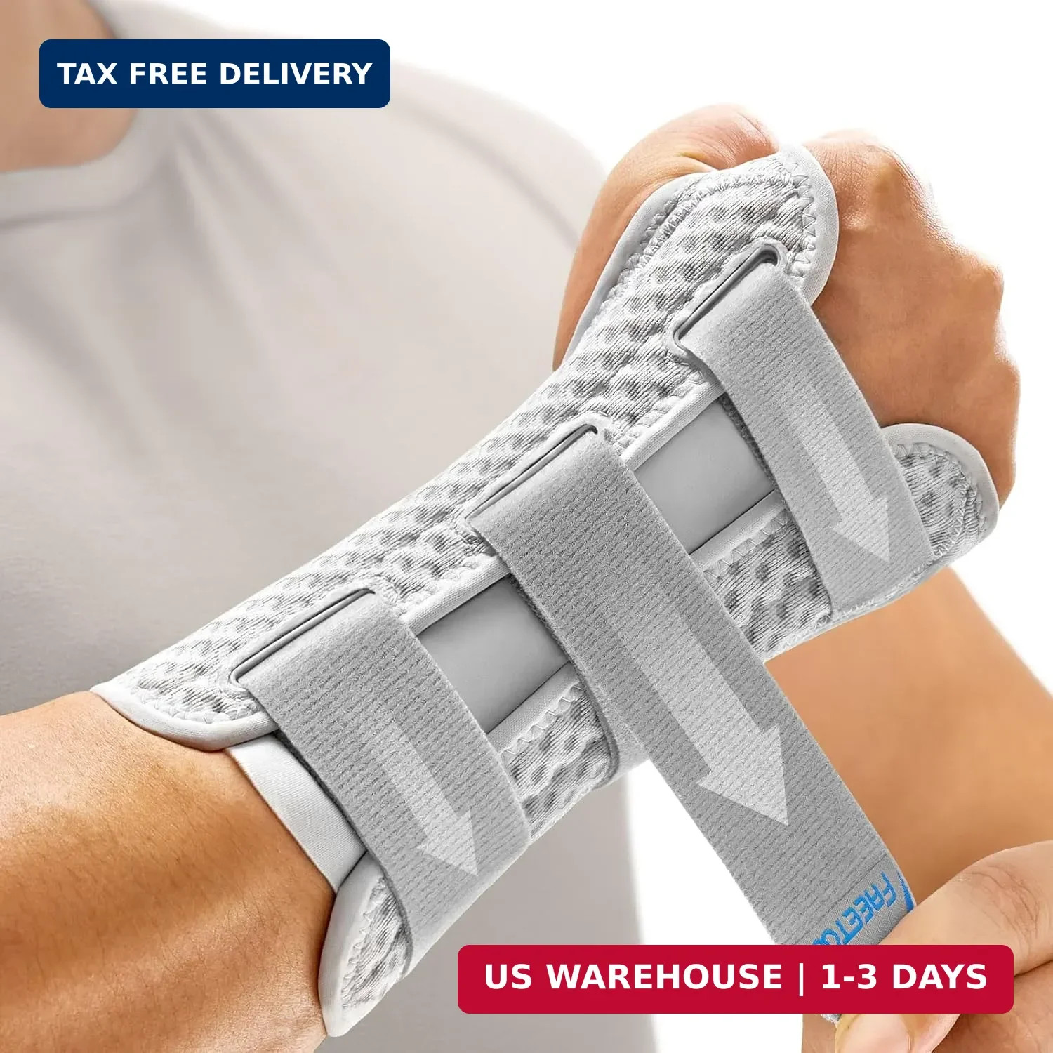FREETOO Reversible Carpal Tunnel Wrist Brace for Tendonitis for Men Women,Wrist