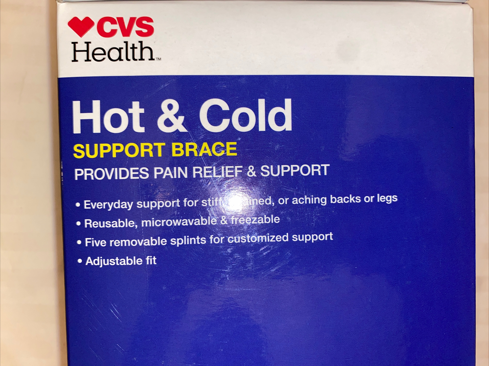 Hot & Cold Support Brace Lower Back & Leg CVS Health