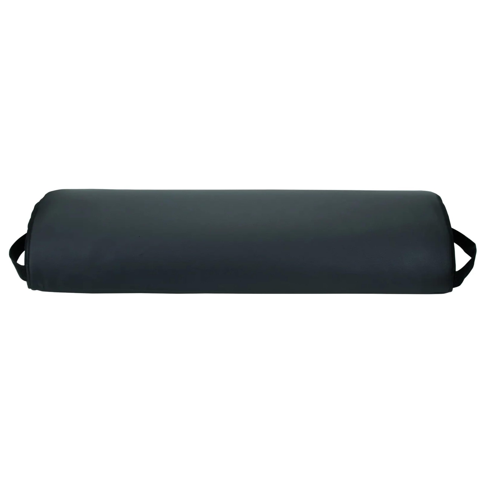 ForPro Premium Jumbo Half-Round Bolster Pillow 9” W x 4.5″ H x 26” L, Black
