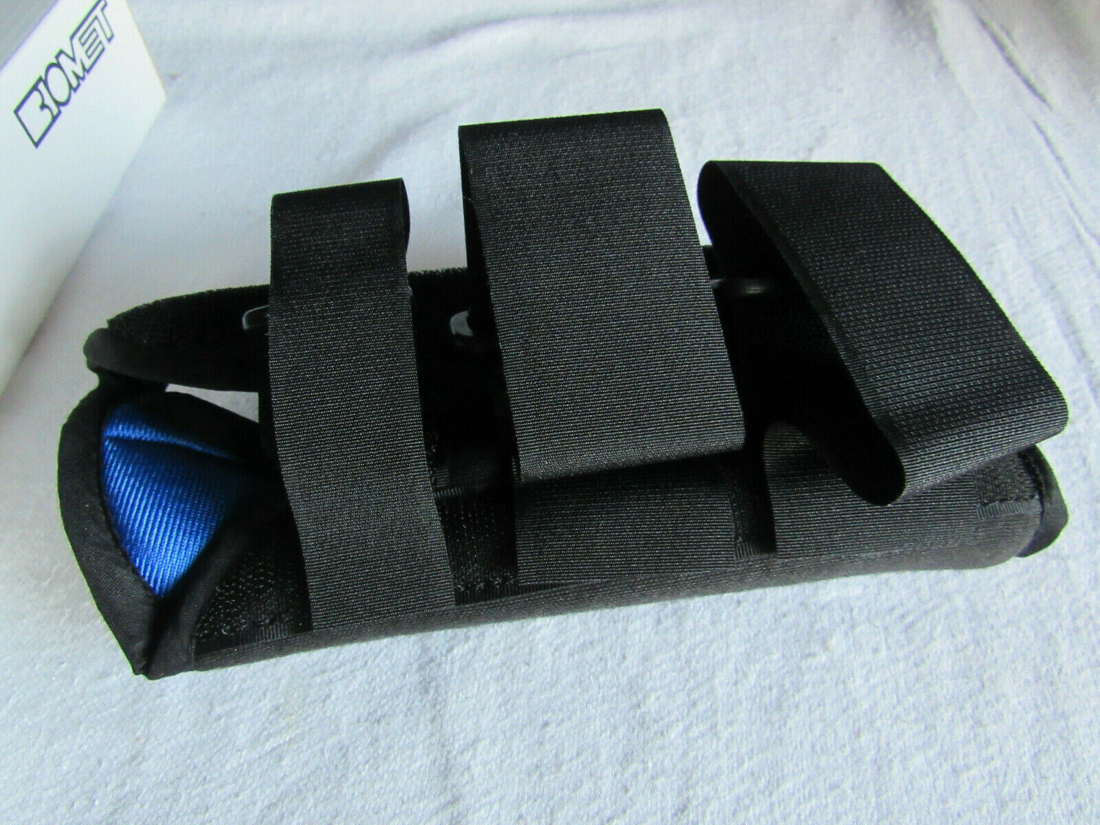 New BIOMET 214723 Cock-up Wrist Splint Bracing Black SMALL LEFT Hand 3″-to 3.5″