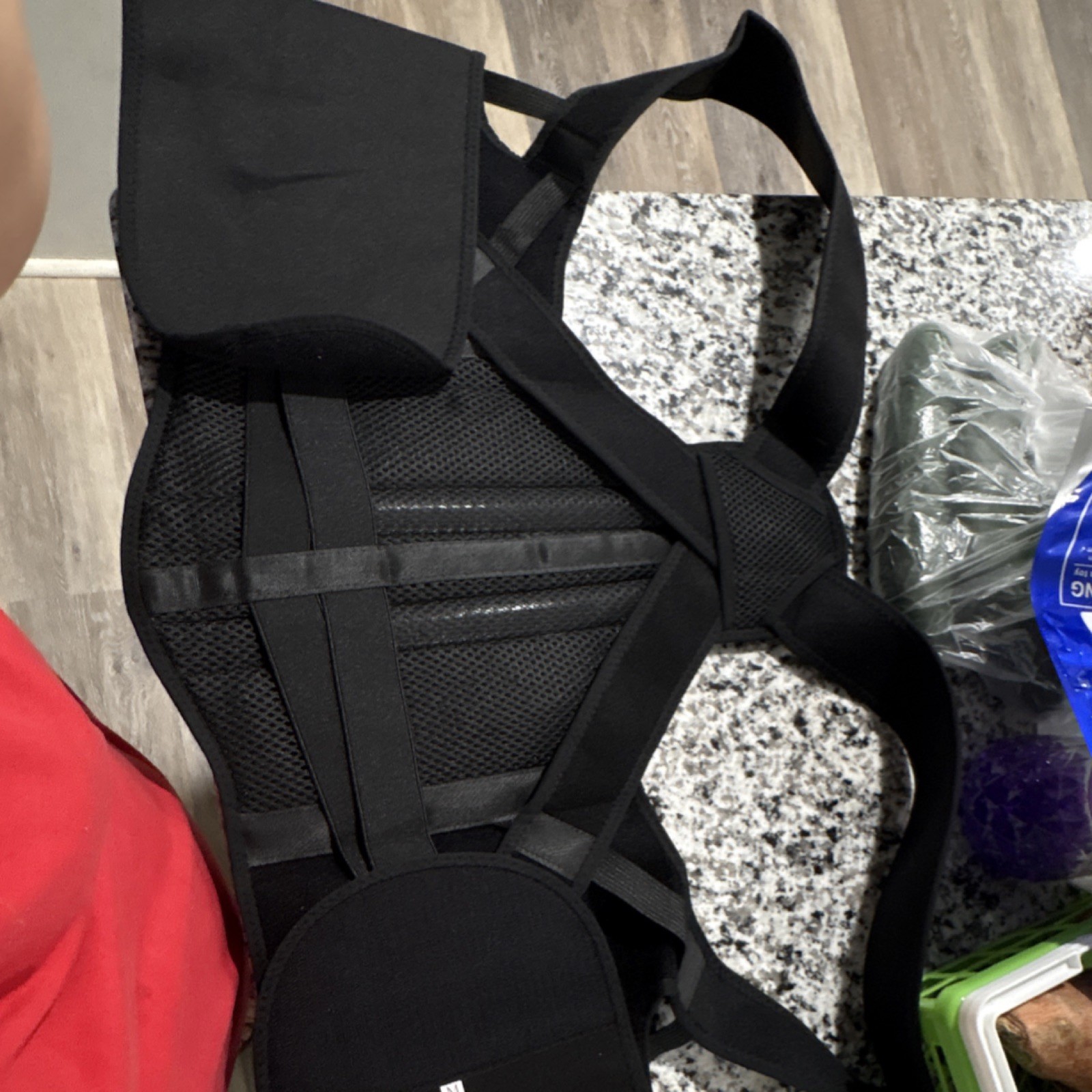 Marchon Back Brace Black Size M Lumbar Rehabilitation Postural Support