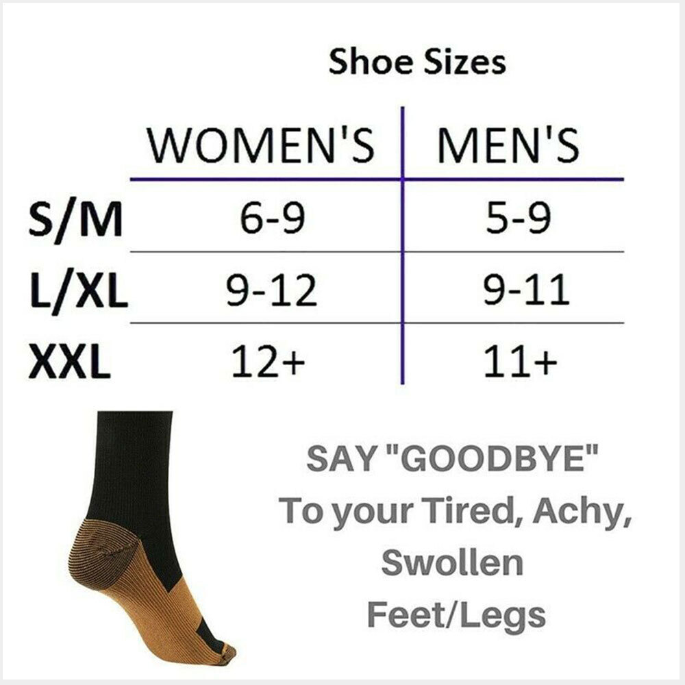 Calf-Length Compression Stockings 3 Pairs 20-30mmhg Medical Black,Beoge,White