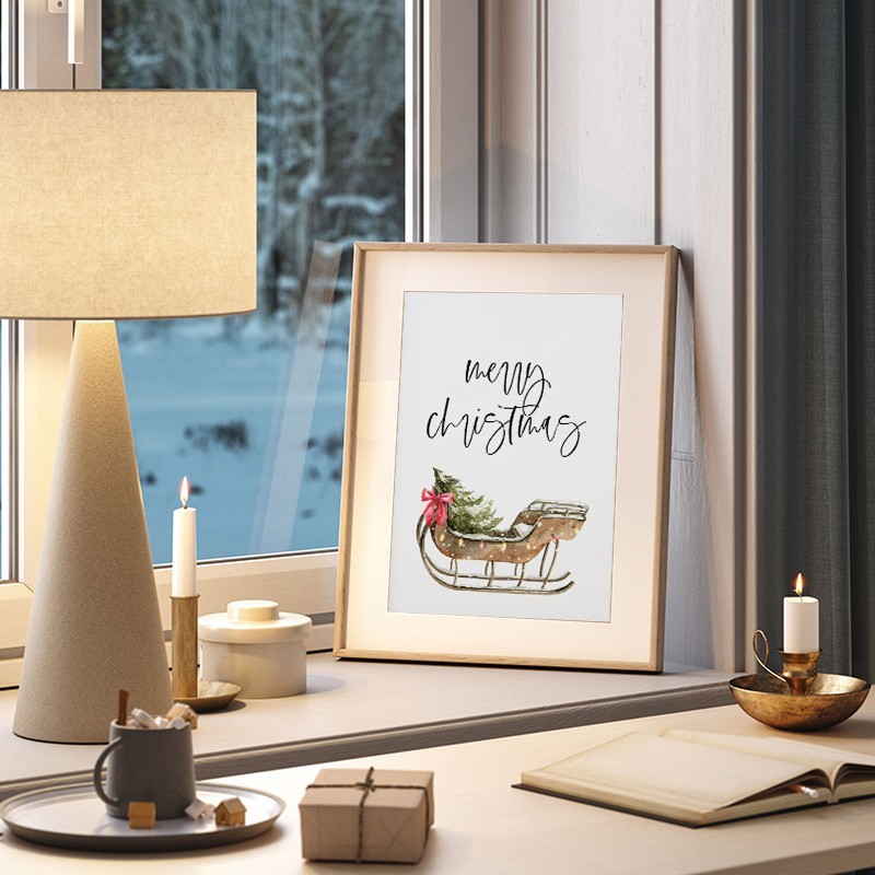 Oak Wood Picture Frames – Natural Solid Wood Glass Photo Frames Wall Tabletop