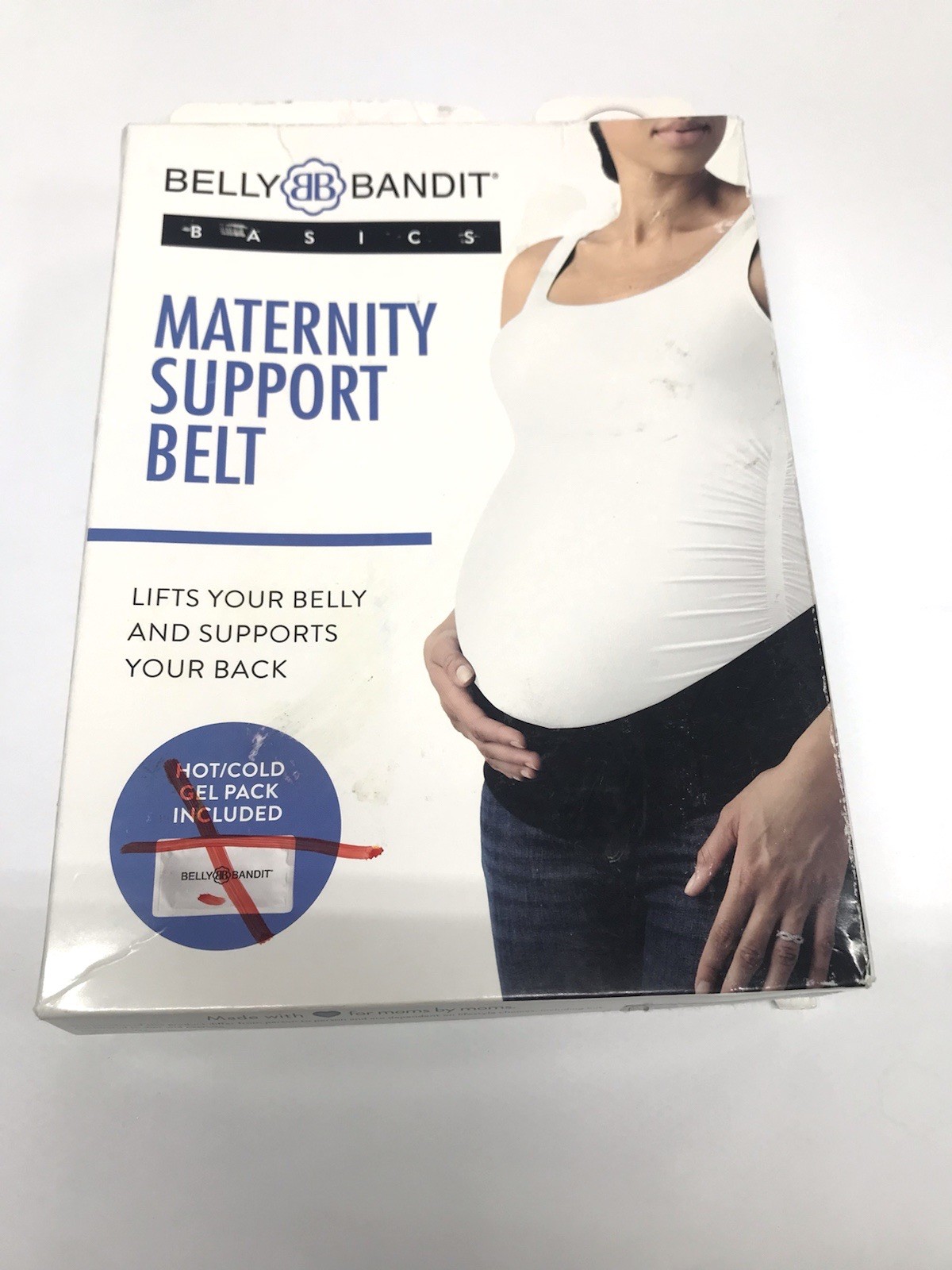 Belly & Back Maternity Support Belt Opened Box Missing a Gel Pack Size M