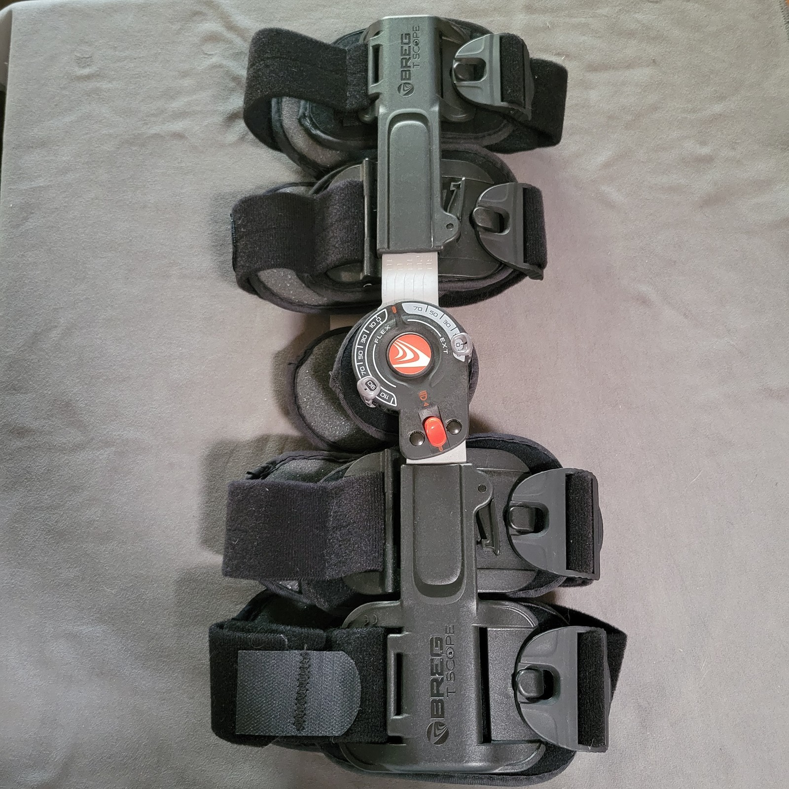 Breg Surgical Knee Brace Adjustable -Post Op Leg Hinged- T Scope