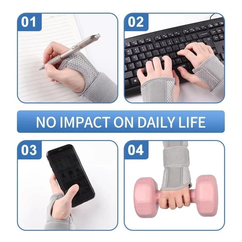 NEW Wrist Brace for Carpal Tunnel – Adjustable Night Support Brace with Splints