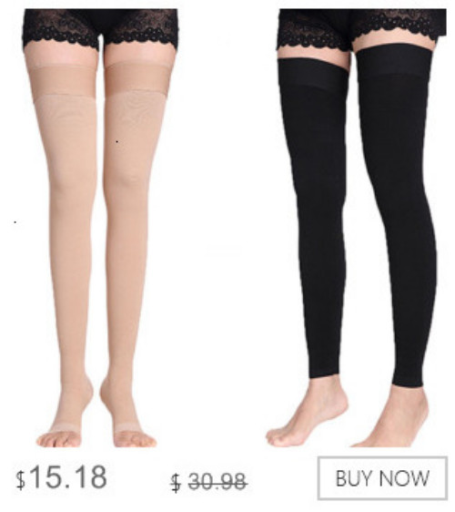Full Leg Sleeves Compression Long Knee Sleeve Protector Varicose Veins Swelling