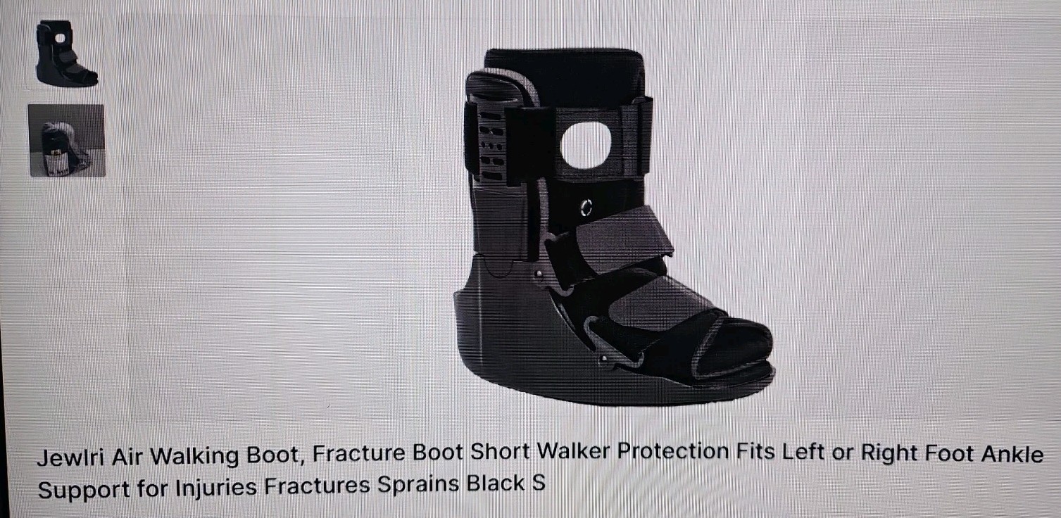 SMALL Air Walking Boot, Fracture Boot Short Walker Protection Left or Right