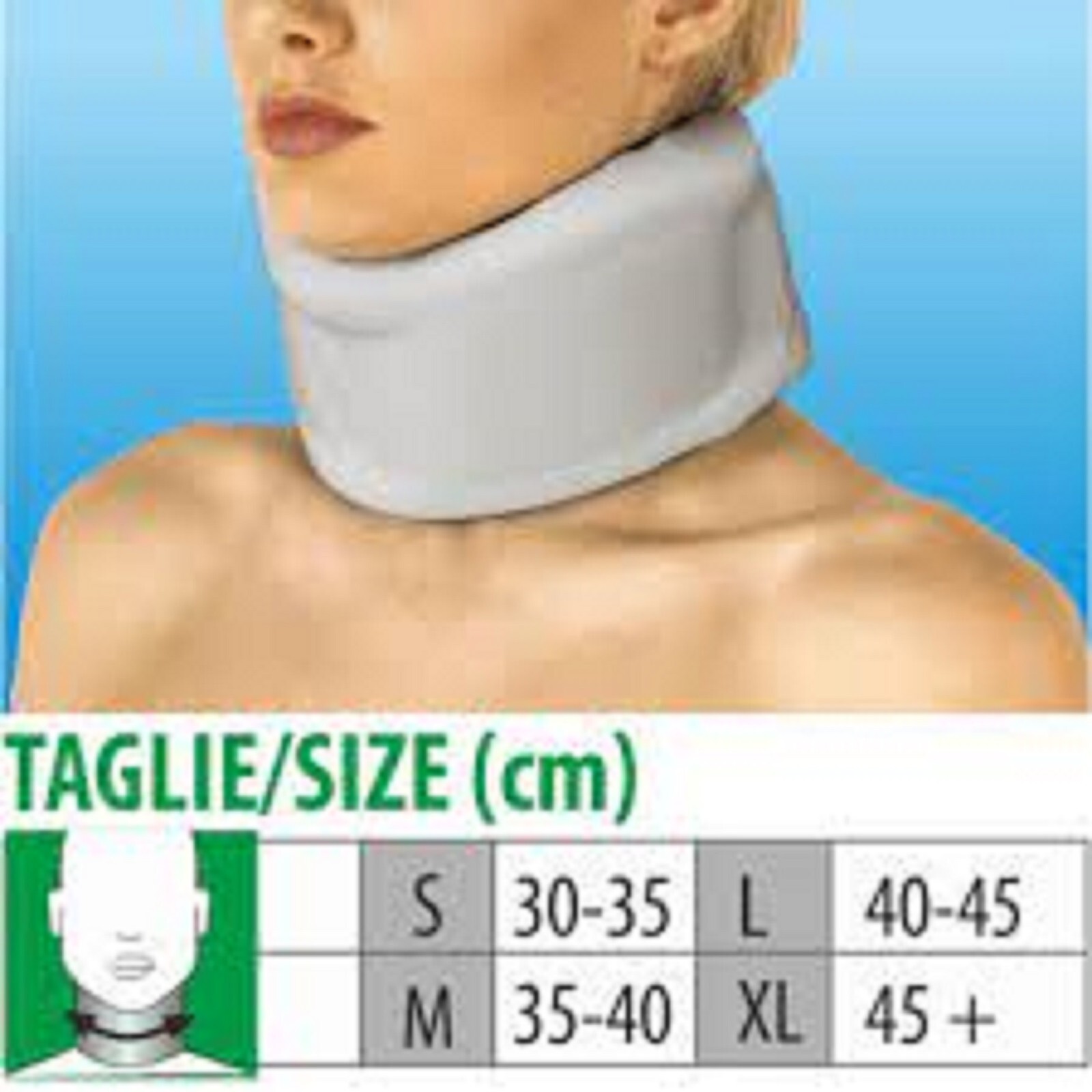 CliaOrtho Semi-Rigid Cervical Collar Size S Knit Coated 30-35cm