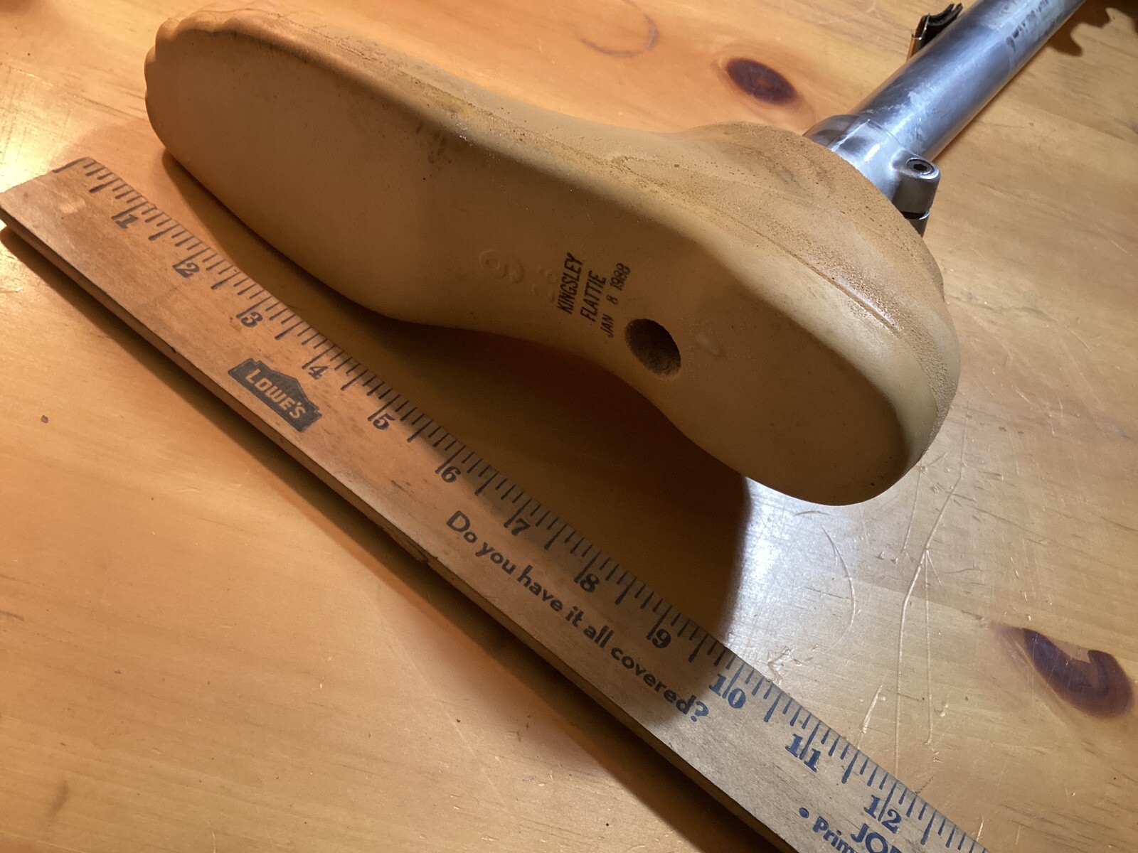 Rare Artificial Prosthetic Peg Leg Left Foot See Pictures For Condition / Size