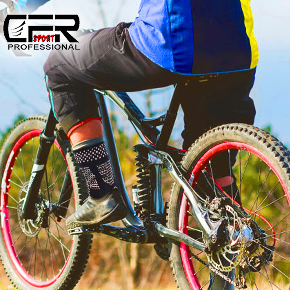 Copper Ankle Brace Support Compression Sleeve Socks Foot Fasciitis Pain Wrap CFR
