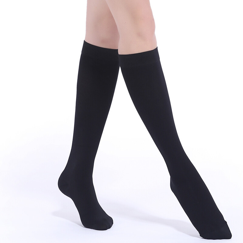 Medical Compression Socks Support Stockings Swelling Flight Knee High Closed Toe
