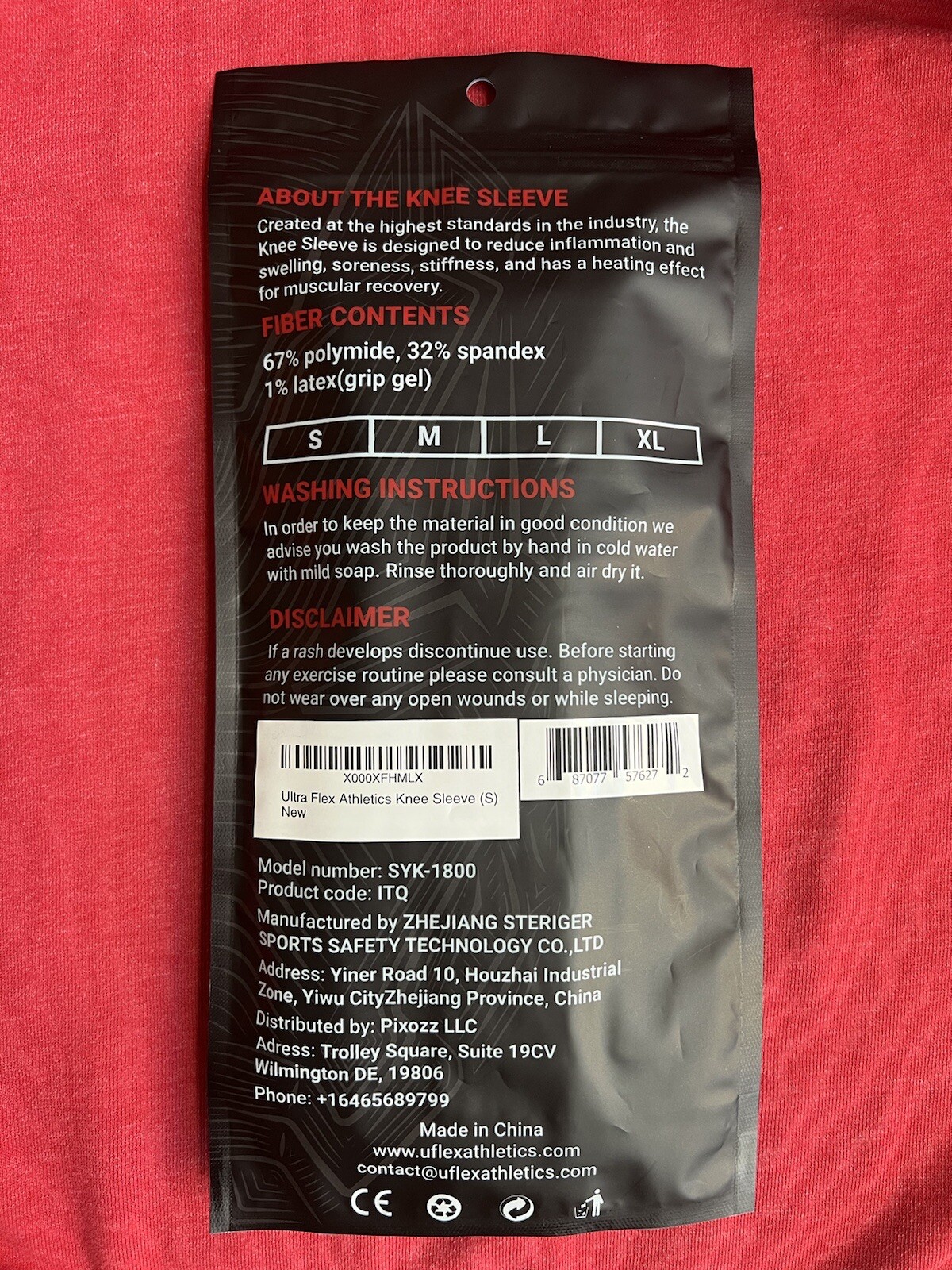 UFlex Knee Compression Sleeve Support for Women & Men – 2 Pack Small