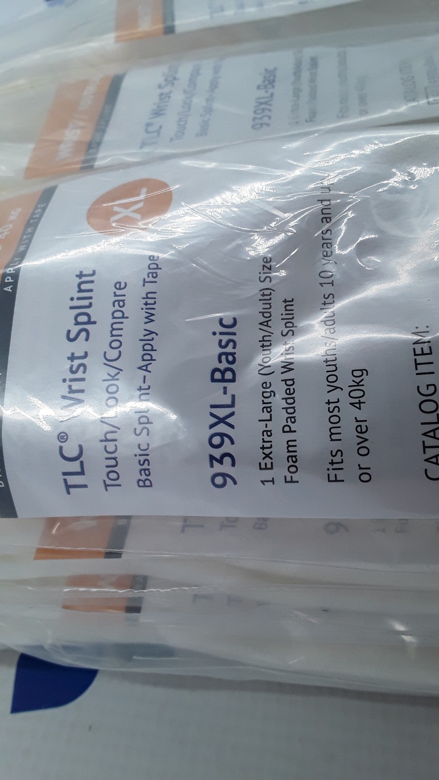 I.V. House TLC Wrist Splint XL Youth/Adult REF 939XL-Basic Lot of 12