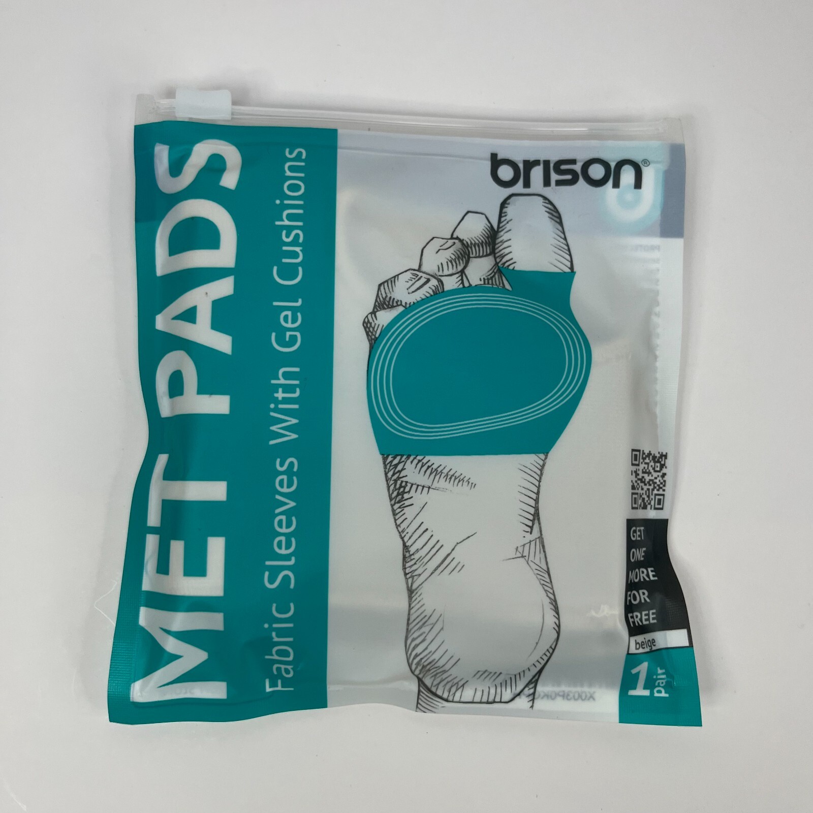 Brison Metatarsal Pads for W/M Ball of Foot Cushion Gel Sleeves Cushions Pad