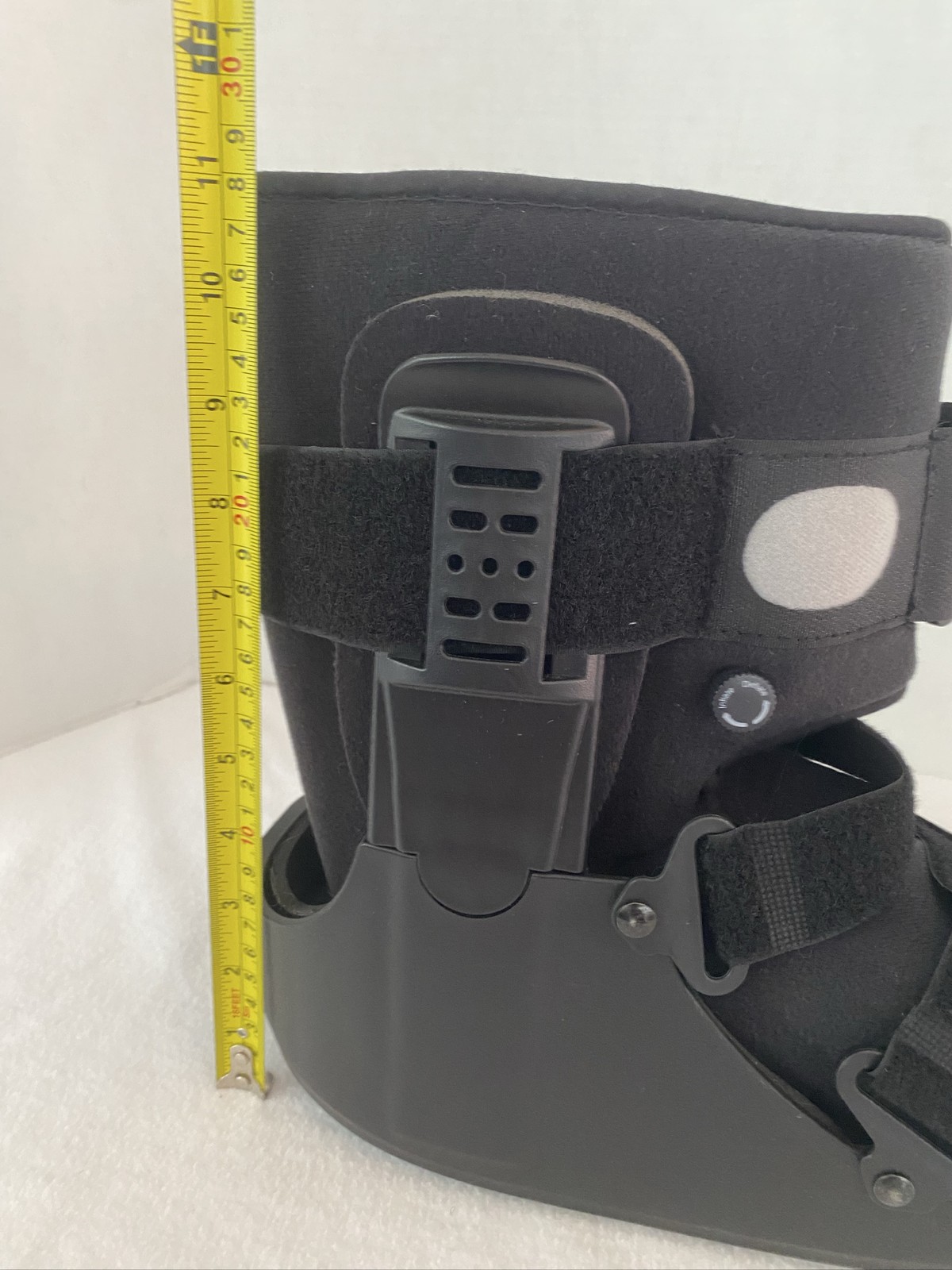 Orthopedic Walking Boot L Black Inflatable Air Bladder Adjustable Straps