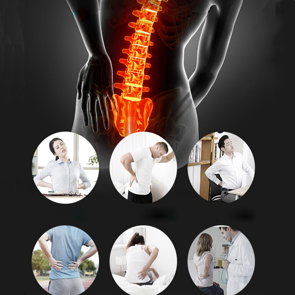 Magnetic Self Heating Back Support Brace Lumbar Lower Waist Belt Pain Relief Hot