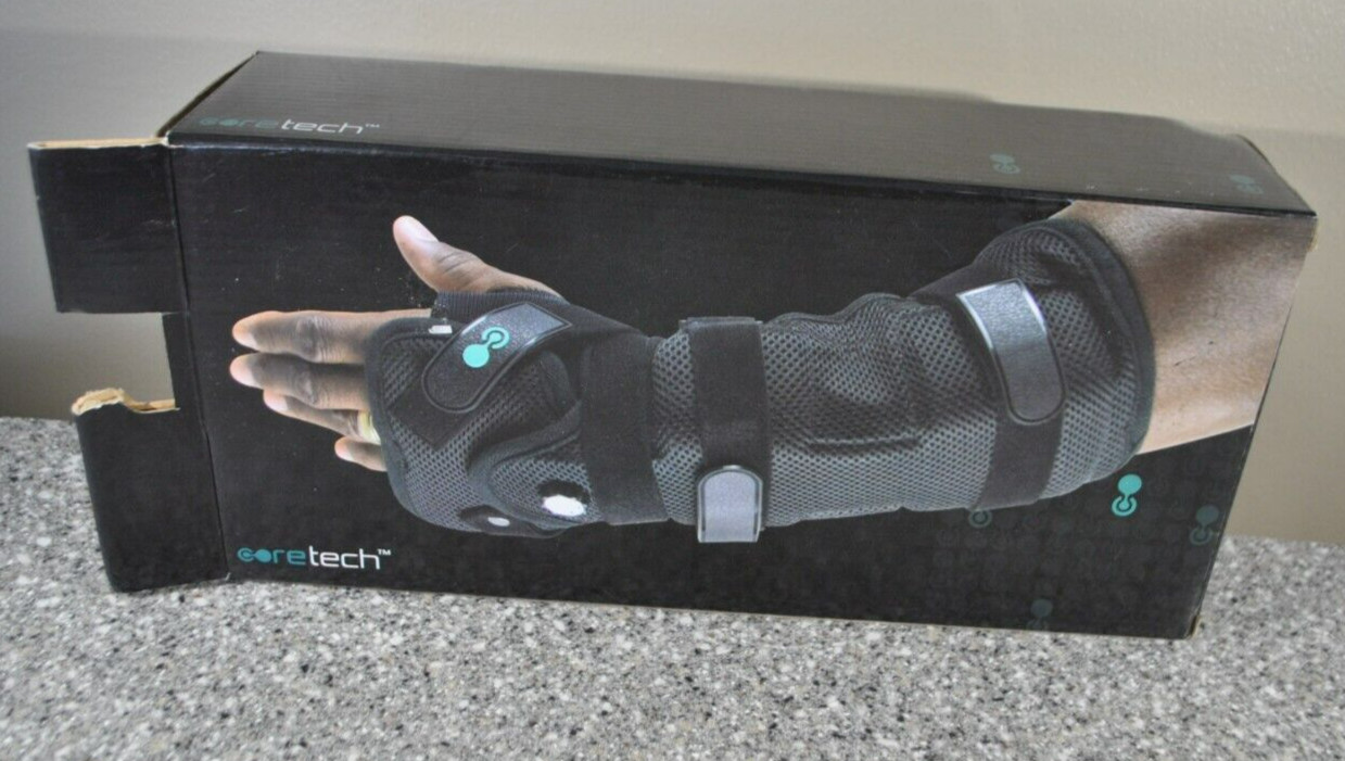 New Open Box – CORETECH 916 Left/Right Universal Wrist Brace/Splint – Black