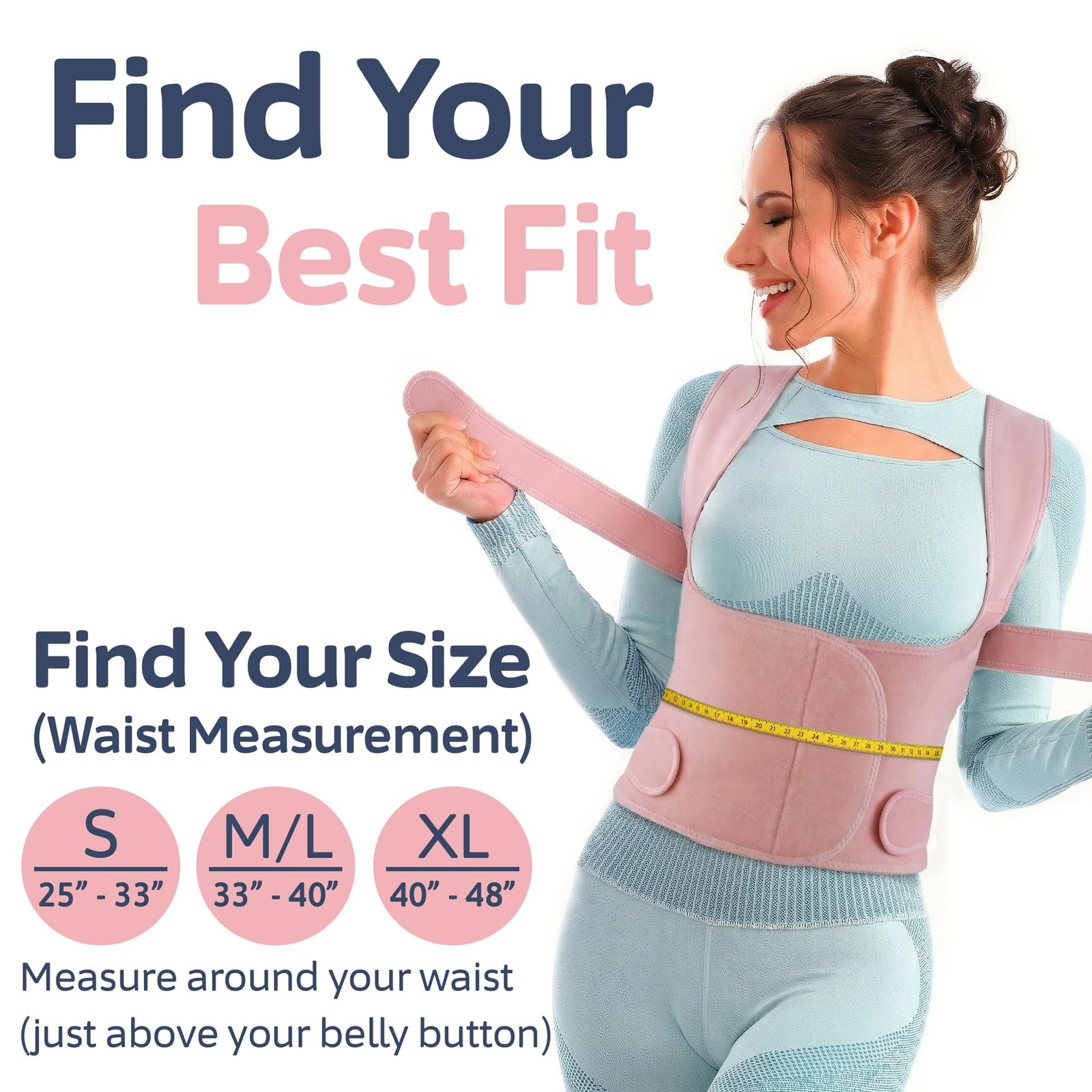 Selbite Posture Corrector for Women and Men, Back X-Large (Waist 40”- 48”)
