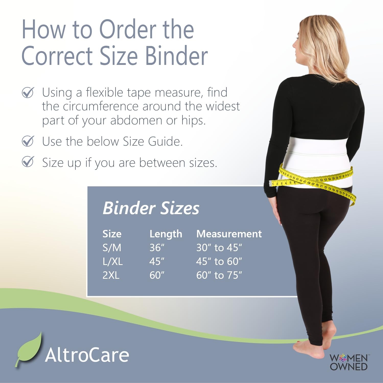 AltroCare Postpartum & Post Surgery Abdominal Small/Medium (Pack of 1), White